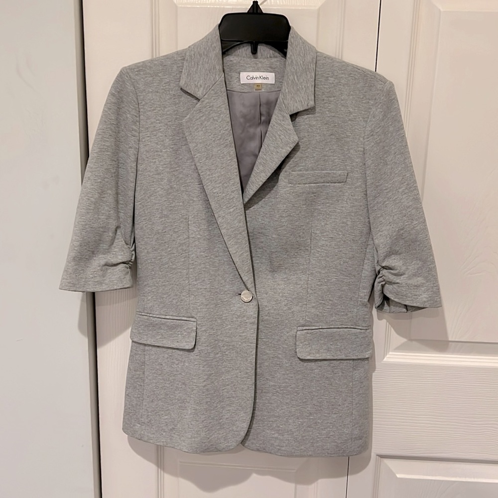 Calvin Klein marl grey blazer